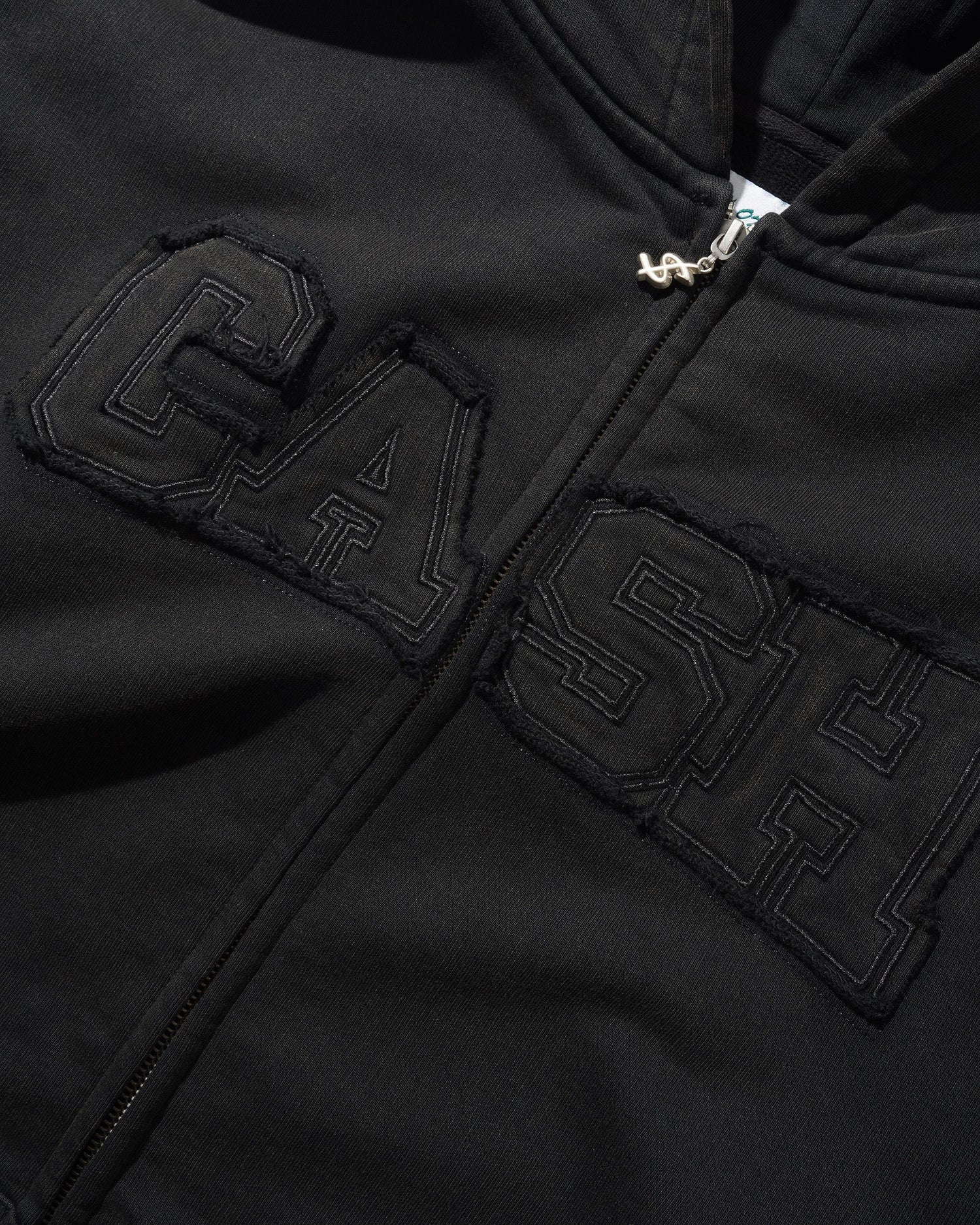 Campus Zip-Thru Hood, Washed Black