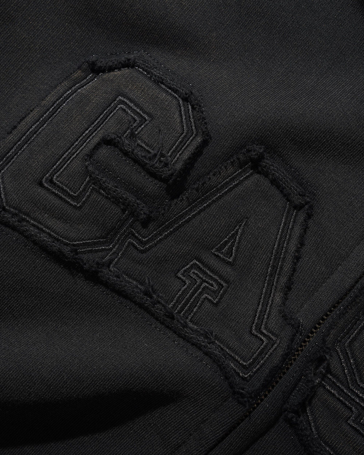 Campus Zip-Thru Hood, Washed Black