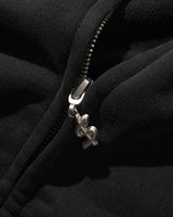 Campus Zip-Thru Hood, Washed Black