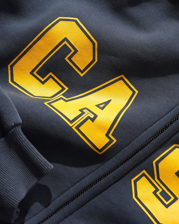 Cash Only Campus Zip-Thru Hood, Washed Navy