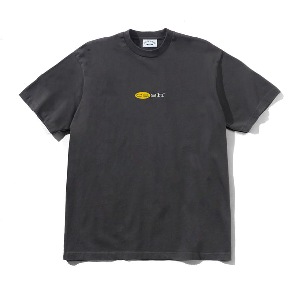 Cash Only Capital Tee, Washed Black