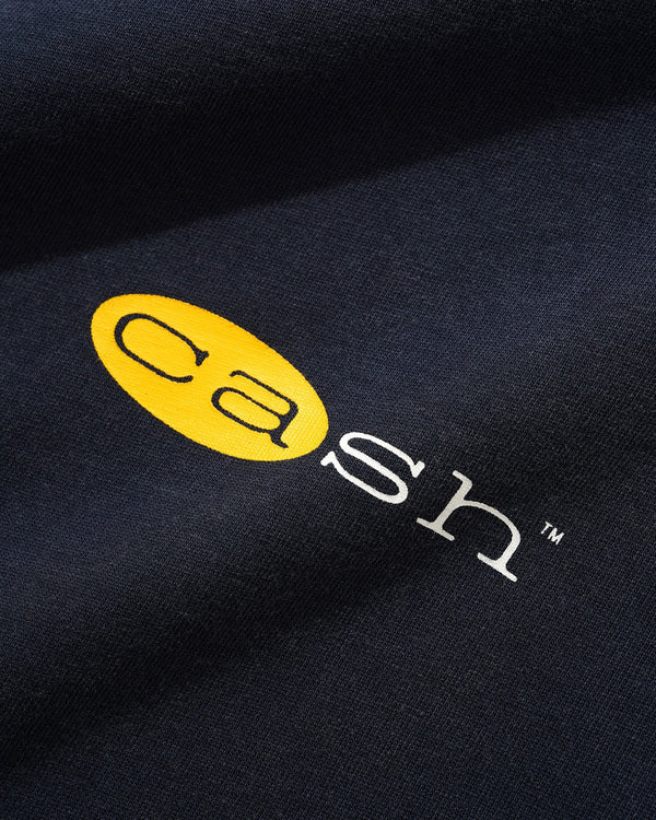 Cash Only Capital Tee, Washed Navy