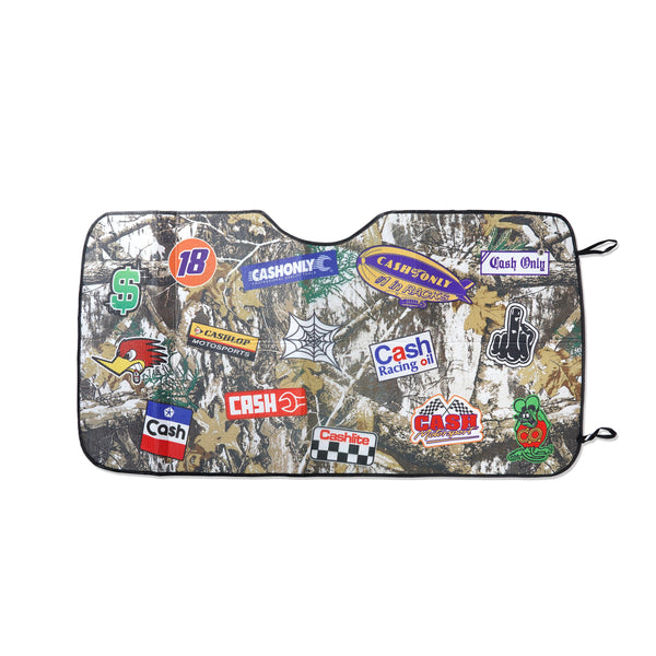 Cash Only Car Sunshade, Multi