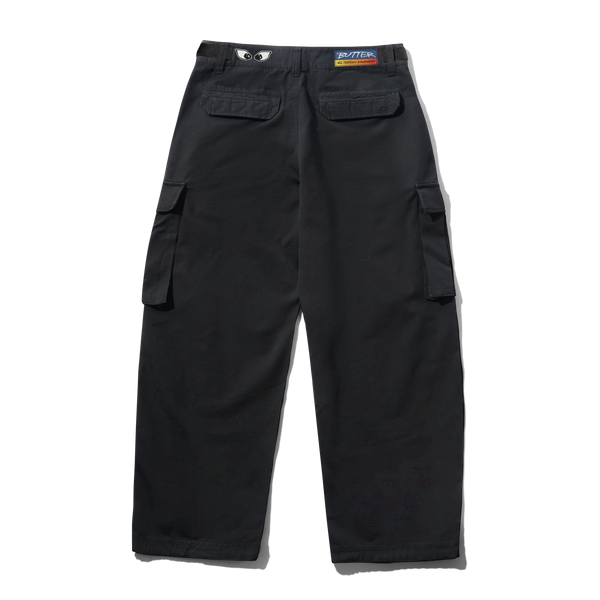 Butter Goods Cargo Pants, Washed Black