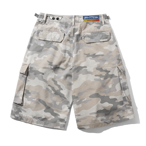 Butter Goods Cargo Shorts, Snow Camo