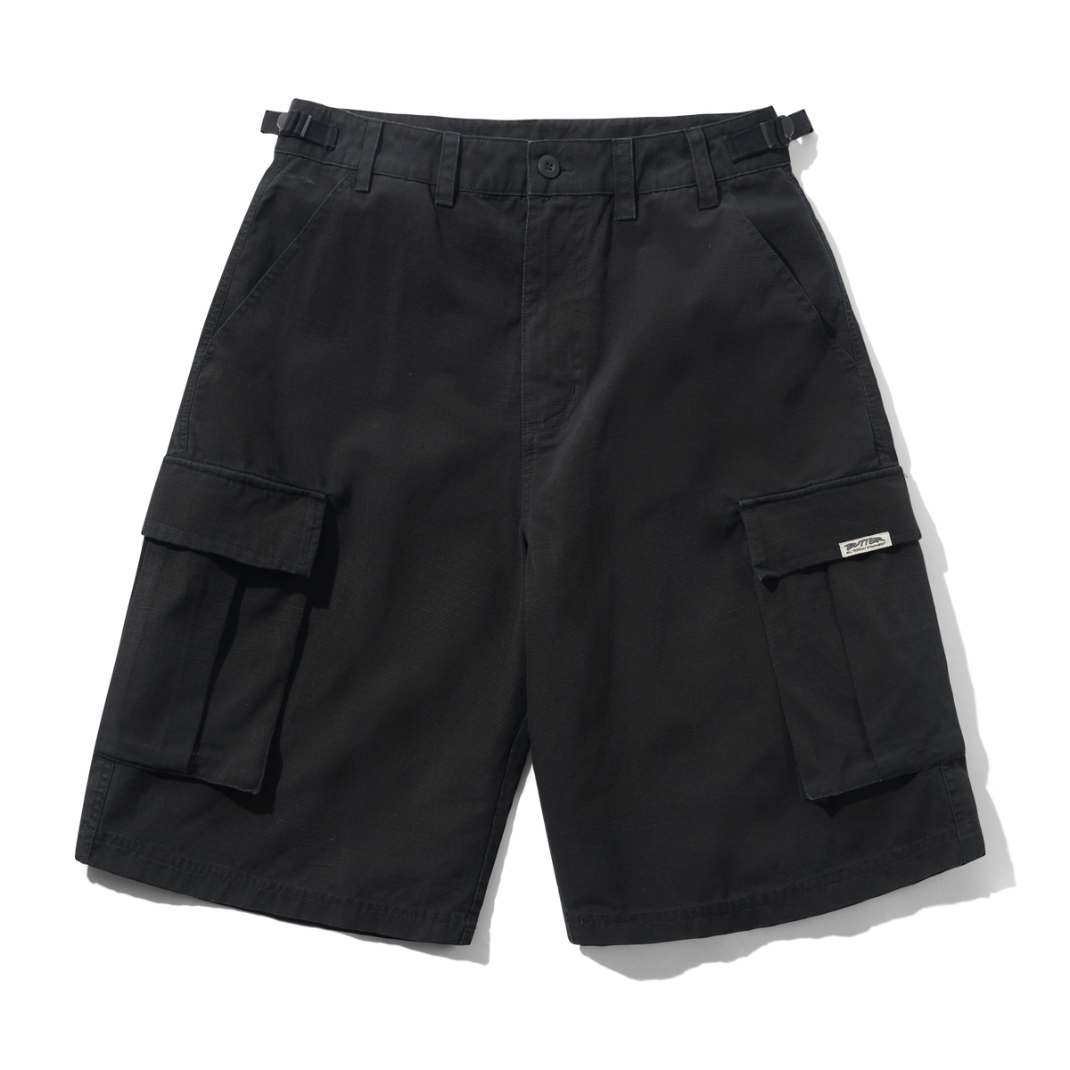 Cargo Shorts, Washed Black