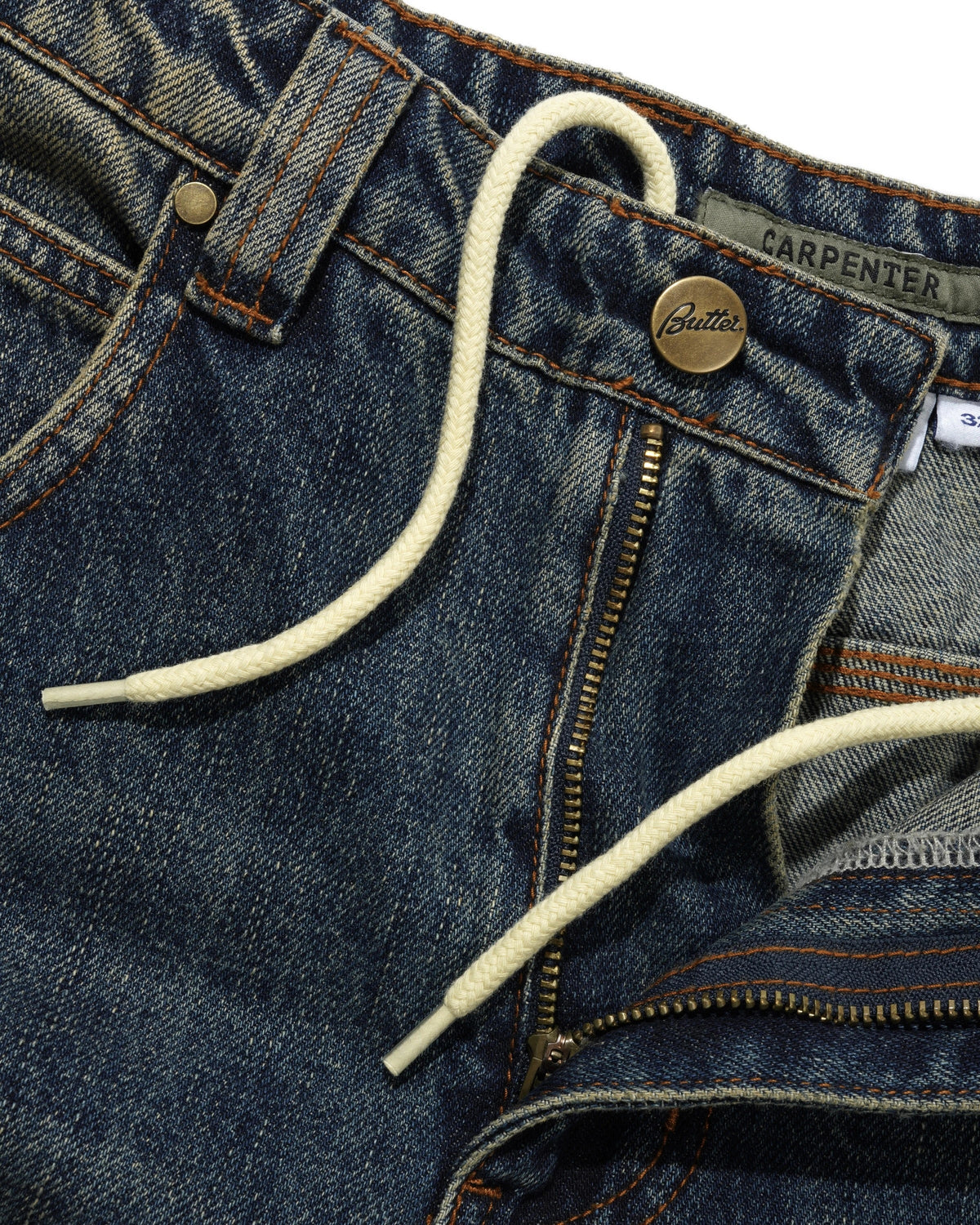 Carpenter Denim Jeans, Dirty Indigo Wash