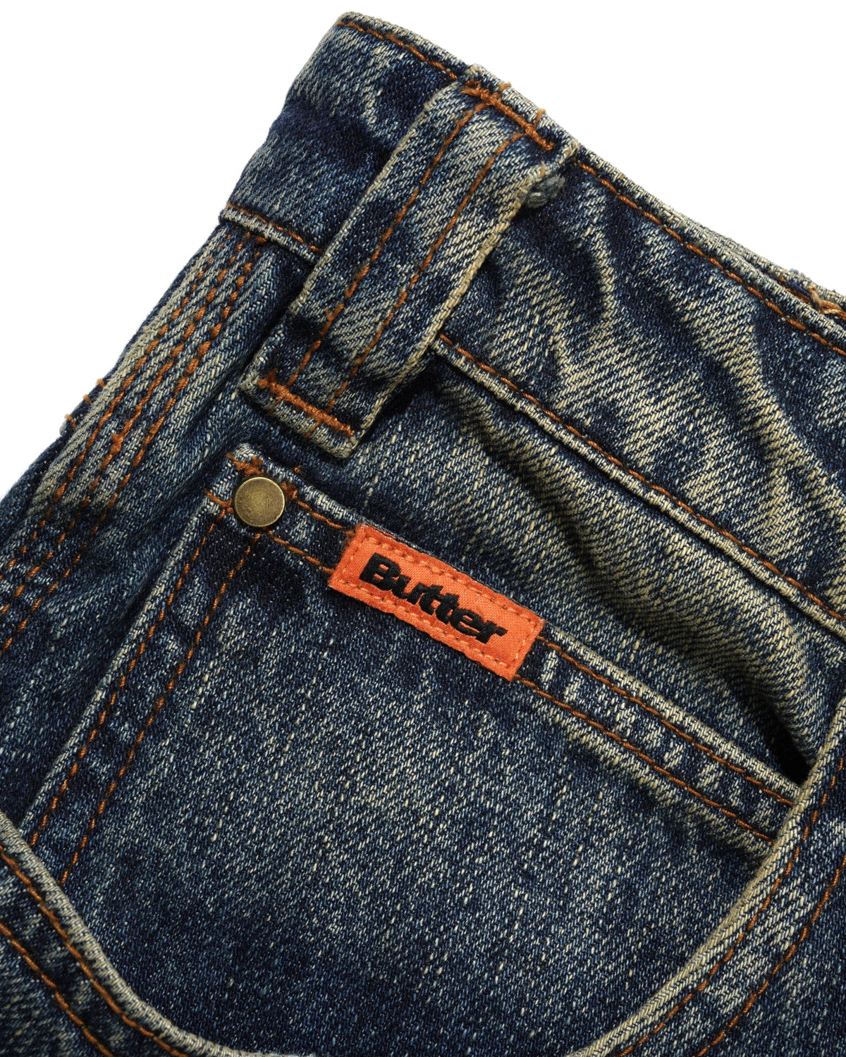 Carpenter Denim Jeans, Dirty Indigo Wash
