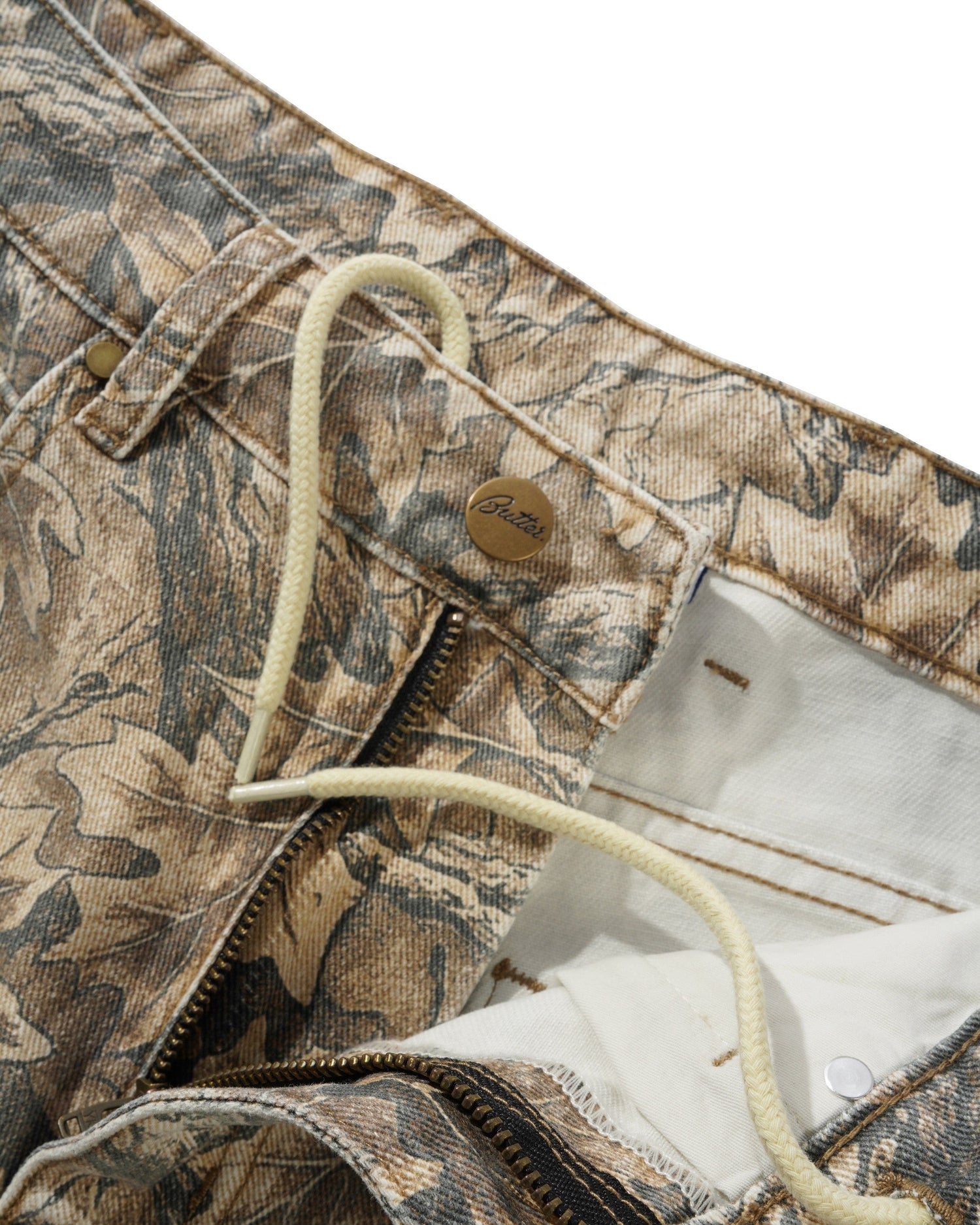 Carpenter Denim Shorts, Forest Camo
