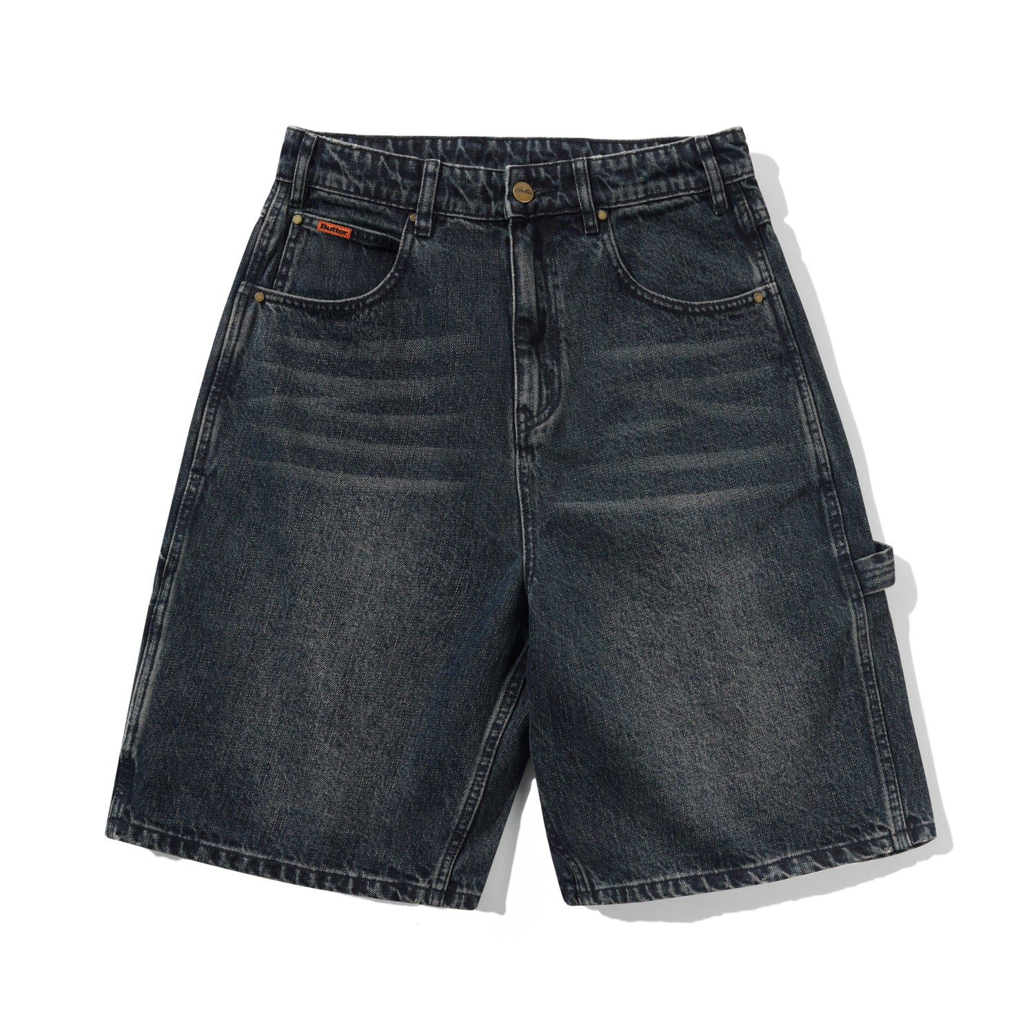 Carpenter Denim Shorts, Slub Dark Indigo