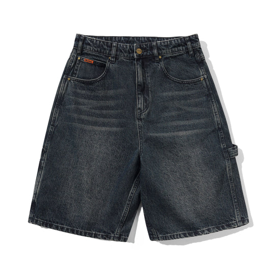 Carpenter Denim Shorts, Slub Dark Indigo