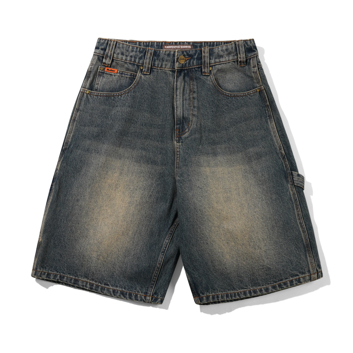 Carpenter Shorts, Dirty Indigo Wash