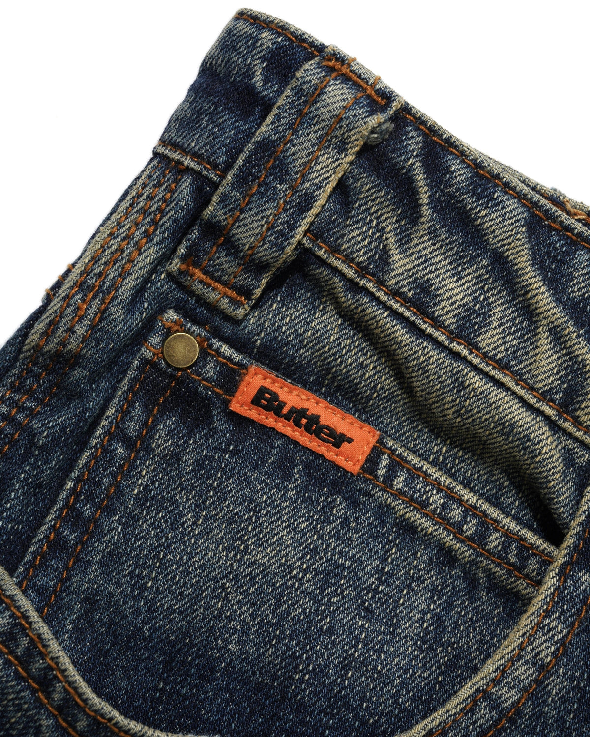 Carpenter Shorts, Dirty Indigo Wash
