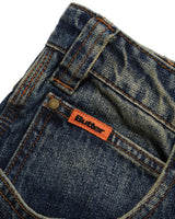 Carpenter Shorts, Dirty Indigo Wash