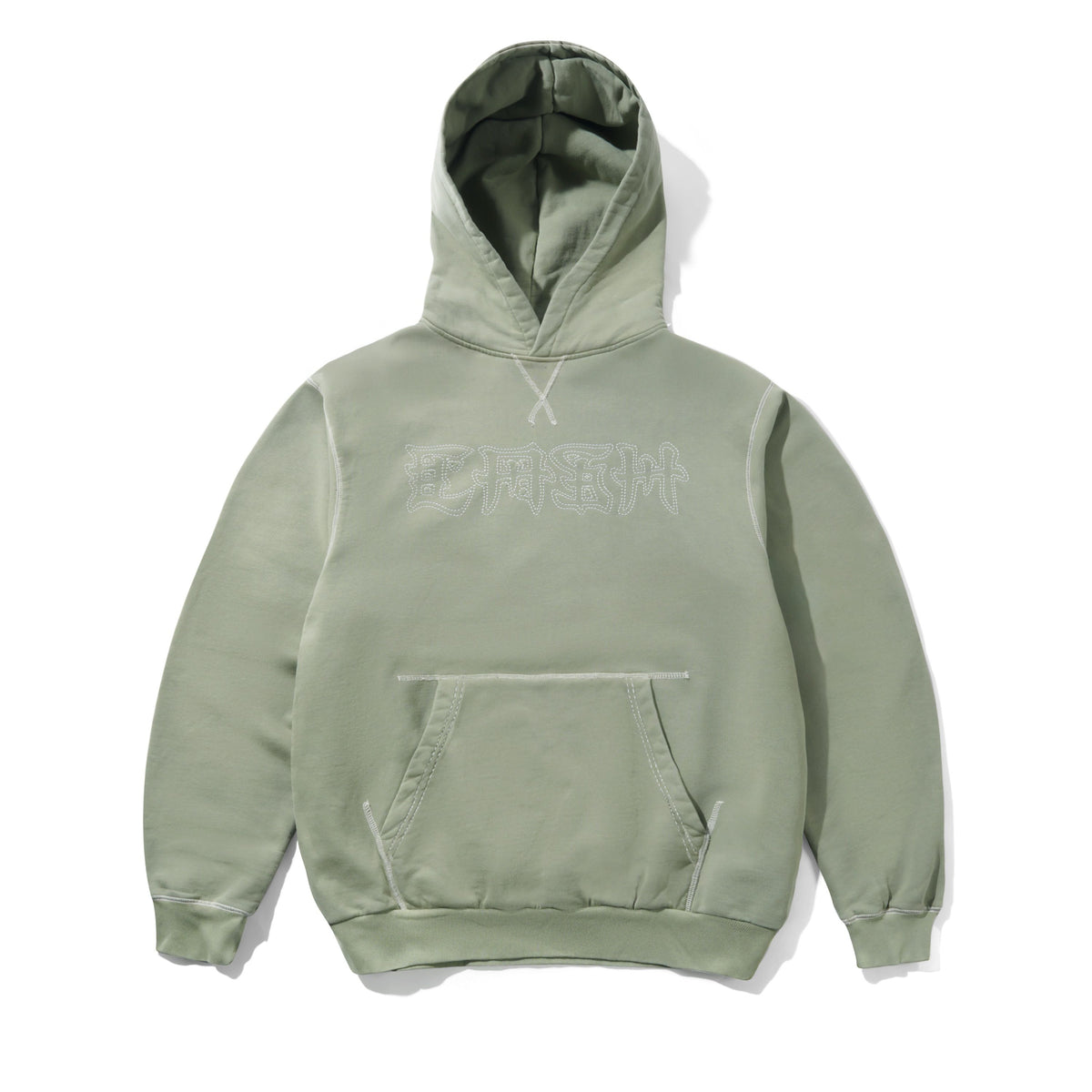 Cash Pullover Hood, Washed Dull Mint