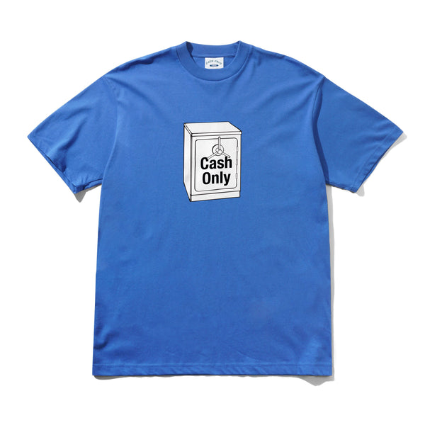 Cash Only Cash Safe Tee, Royal Blue