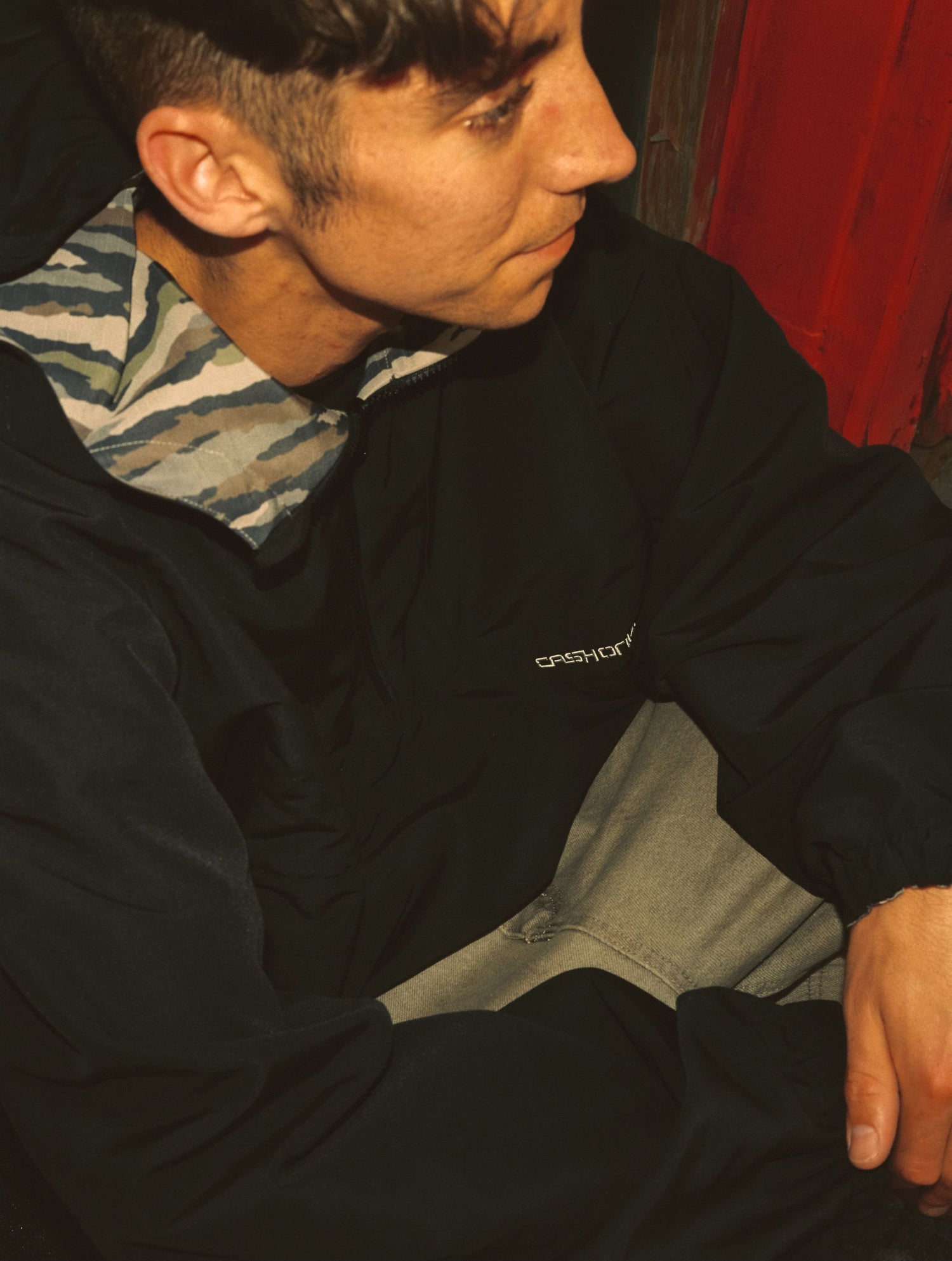 Reversible Anorak, Camo / Black