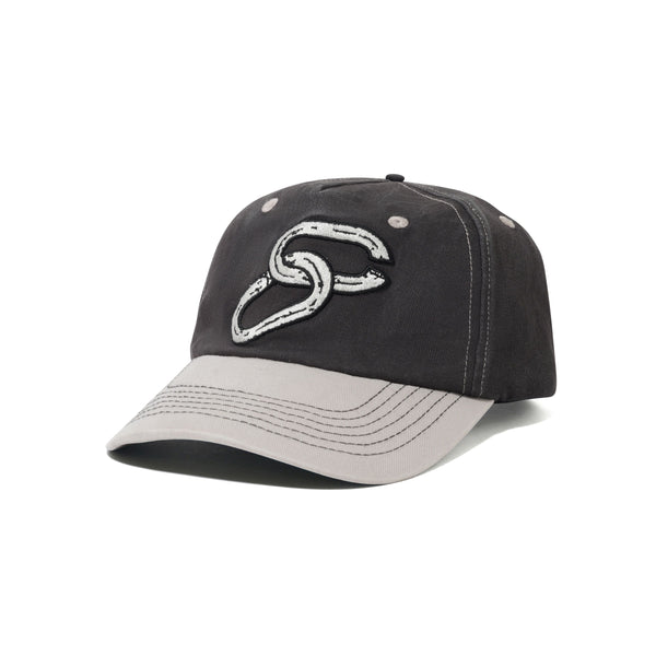 Cash Only Chain 5 Panel Cap, Charcoal / Light Grey