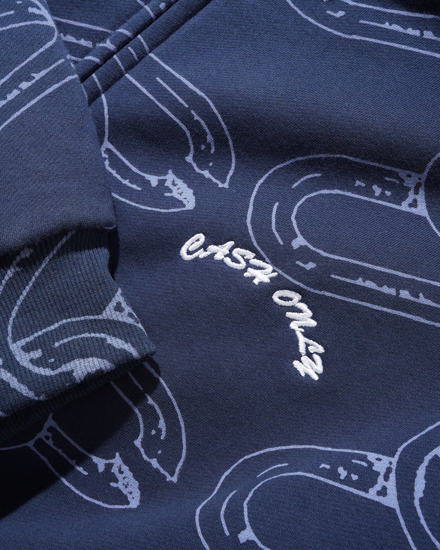 Chain Zip-Thru Hood, Navy