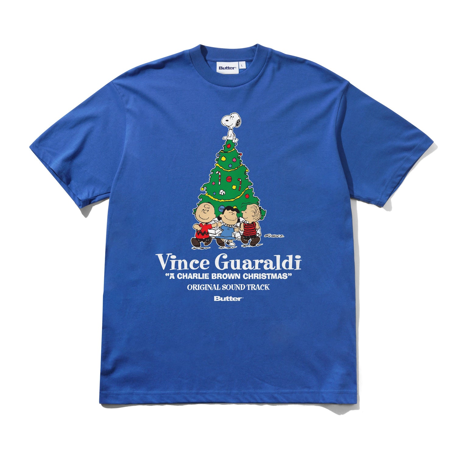 Charlie Brown Christmas Tee, Royal Blue