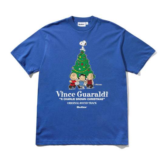 Charlie Brown Christmas Tee, Royal Blue