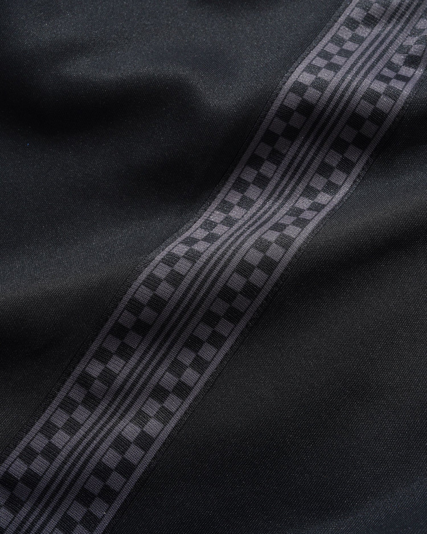 Check Tape Trackpants, Black