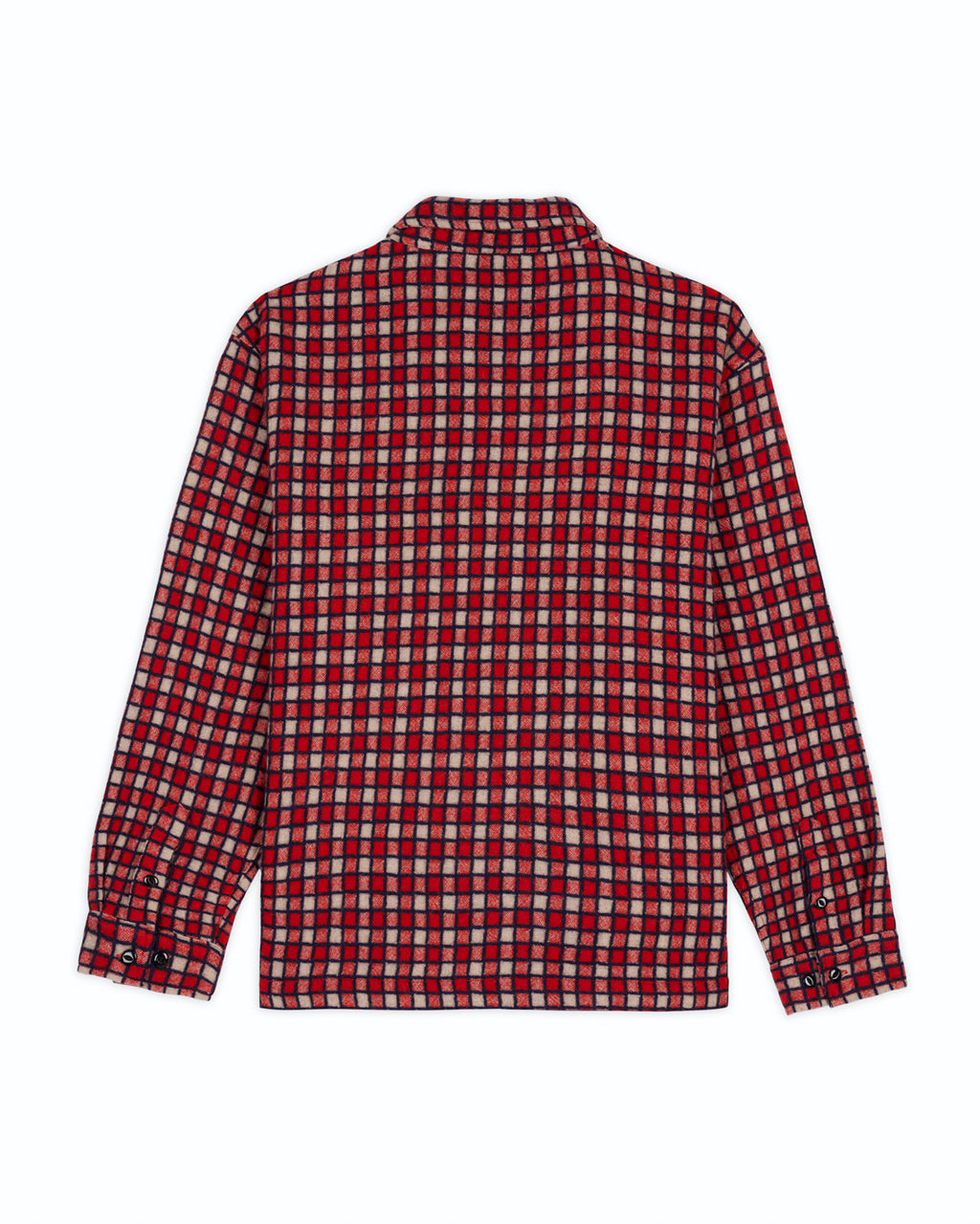 Check Mate Flannel Zip Shirt, Red
