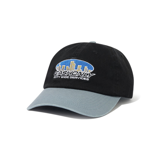 City Wide 6 Panel Cap, Black