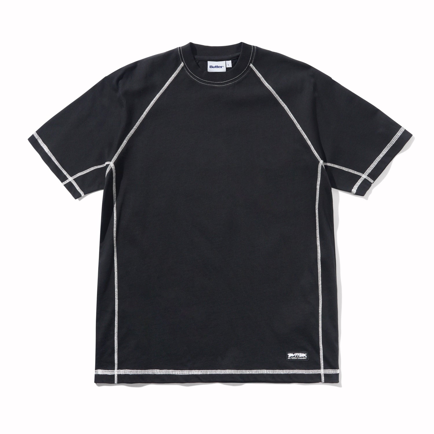 Cliff Contrast Tee, Black