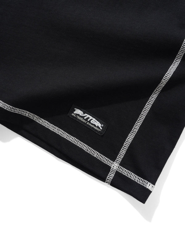 Butter Goods Cliff Contrast Tee, Black