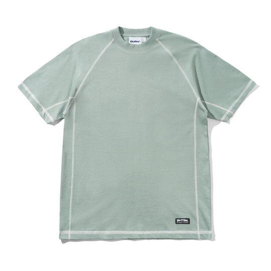Cliff Contrast Tee, Dull Mint