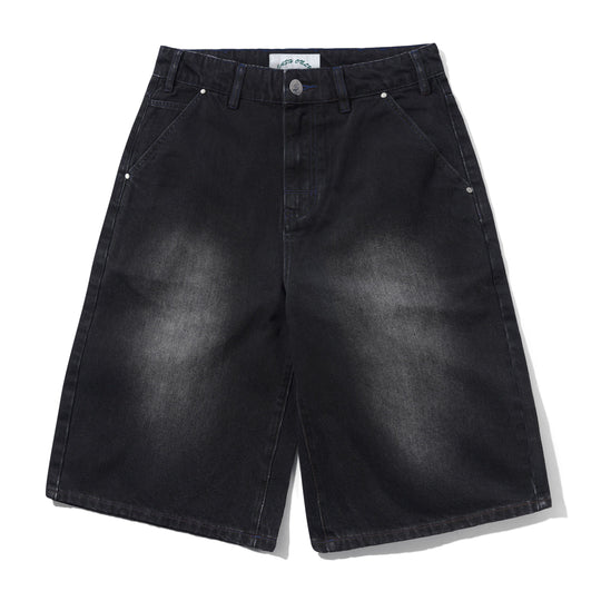 Club Denim Shorts, Washed Black