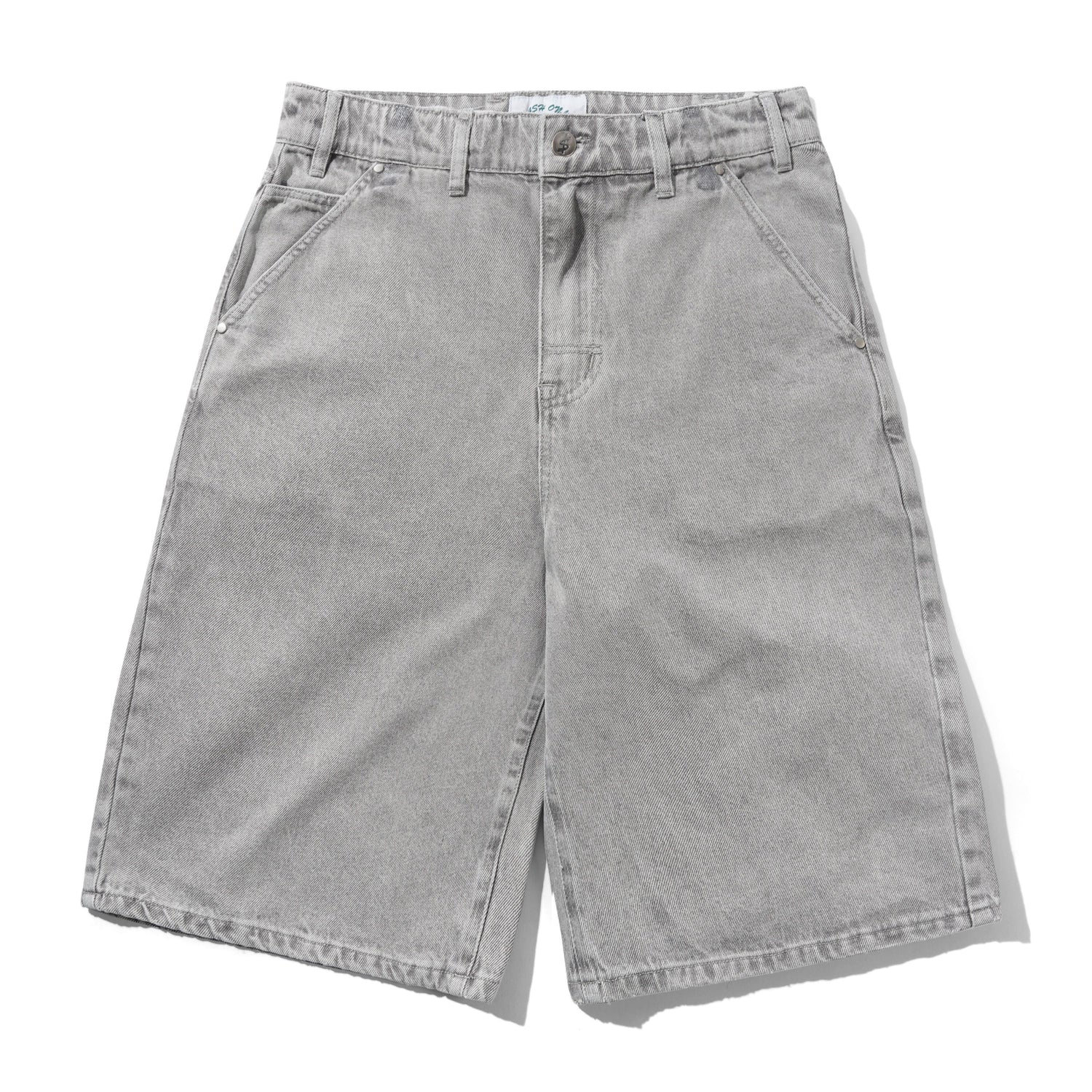 Club Denim Shorts, Washed Grey