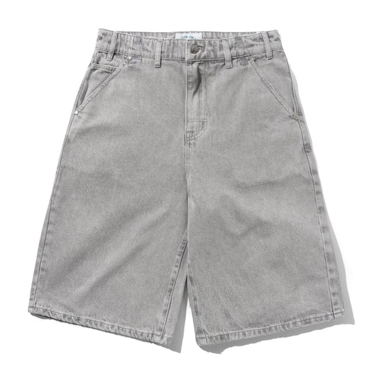 Club Denim Shorts, Washed Grey