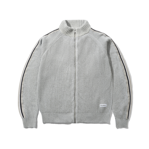 Butter Goods Club Zip-Thru Knit, Ash