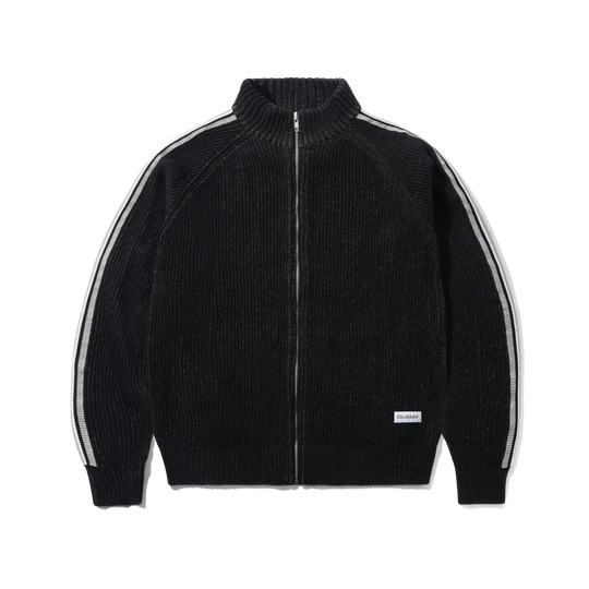 Club Zip-Thru Knit, Black