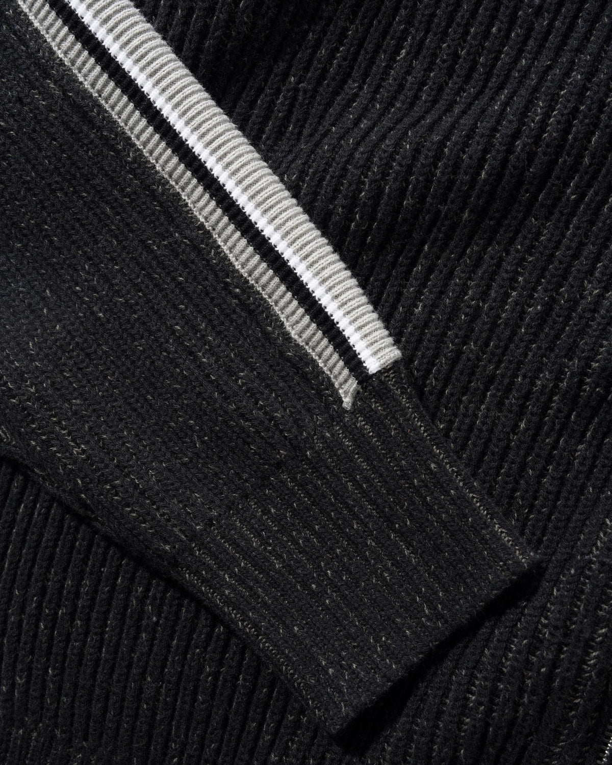 Club Zip-Thru Knit, Black