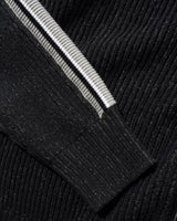 Club Zip-Thru Knit, Black