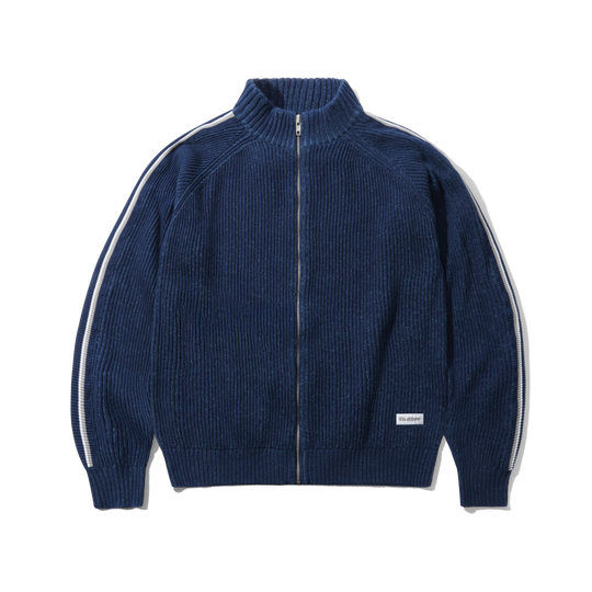 Club Zip-Thru Knit, Navy