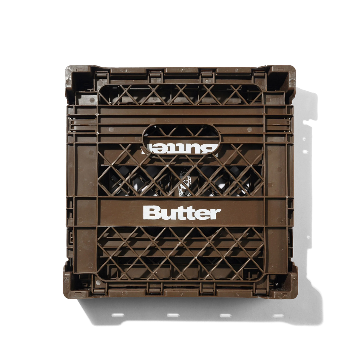 Collapsable Record Crate, Brown