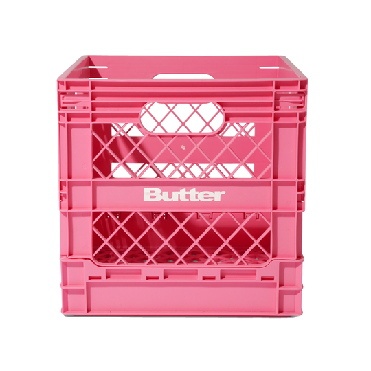 Collapsable Record Crate, Pink