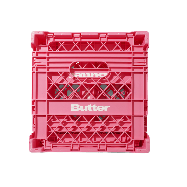 Butter Goods Collapsable Record Crate, Pink