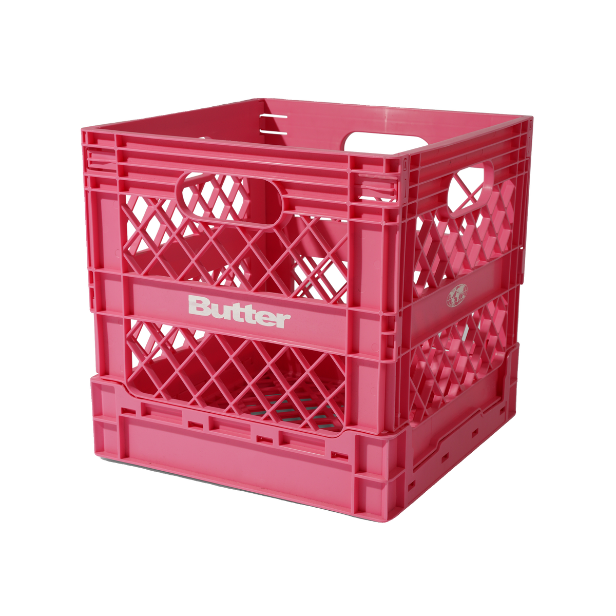 Collapsable Record Crate, Pink