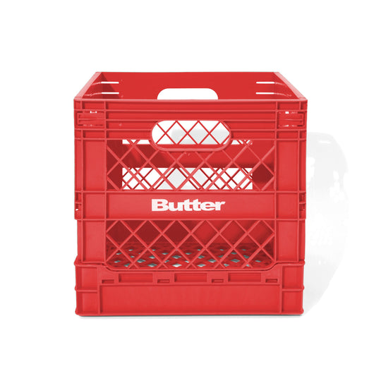 Collapsable Record Crate, Red