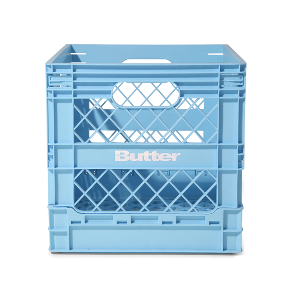Butter Goods Collapsable Record Crate, Sky Blue