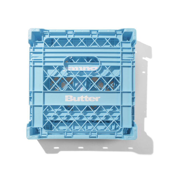 Butter Goods Collapsable Record Crate, Sky Blue