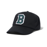 Collegiate 6 Panel Cap, Black