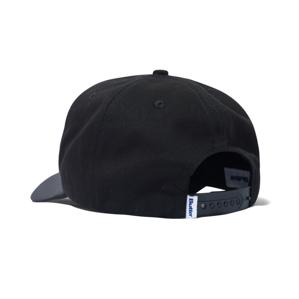Butter Goods Collegiate 6 Panel Cap, Black