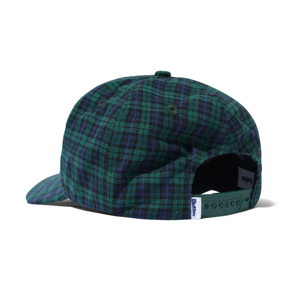 Butter Goods Collegiate 6 Panel Cap, Plaid