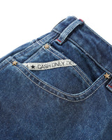 Company Denim Jeans, Distress Washed Slub Blue
